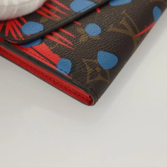 LOUIS VUITTON Monogram Jungle Dot Portefeuille Sarah Wallet M41381 Auth 119252V - Picture 13 of 16